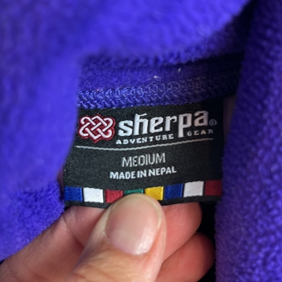 SHERPA adventure gear fleece funnel neck long sleeve layer - Picture 4 of 5